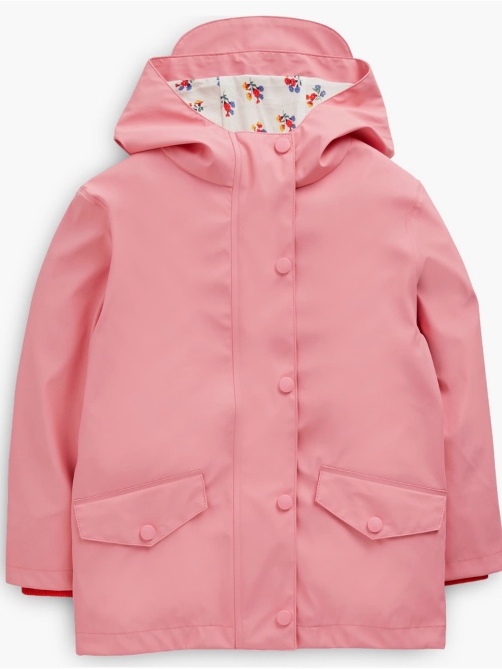 Mini Boden Kids Fisherman’s Hooded Rain Jacket - Formica Pink Size 5-6
